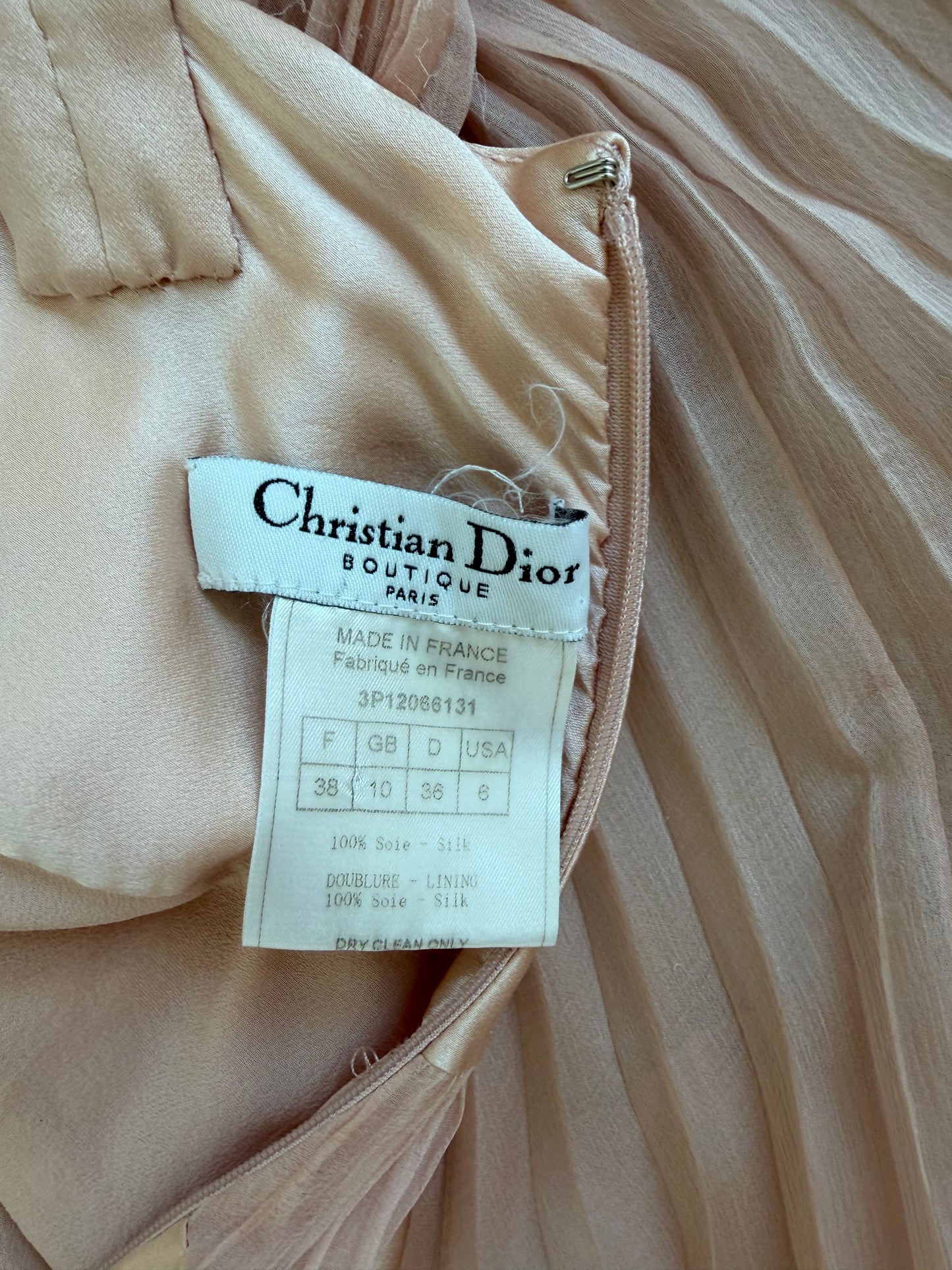 DIOR by JOHN GALLIANO 2003 Vintage Ballet Slipper Pink Silk Gown