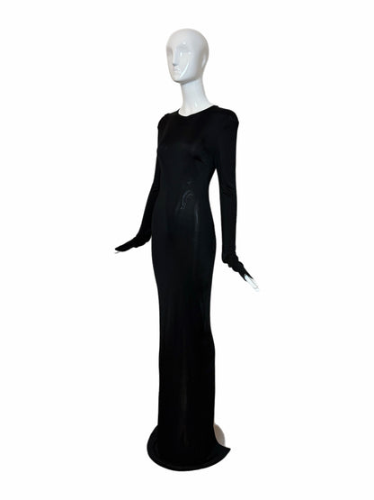 GUCCI by TOM FORD 2002 Vintage Slinky Body Hugging Extra Long Gown