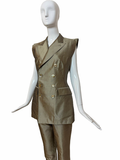 JEAN PAUL GAULTIER 90's Vintage Silk Double Breasted Pantsuit