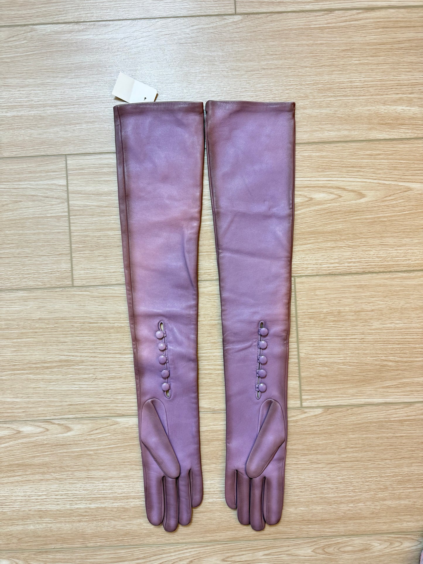 NINA RICCI 2011 Vintage Runway Full Look: Backless Gown + Leather Gloves