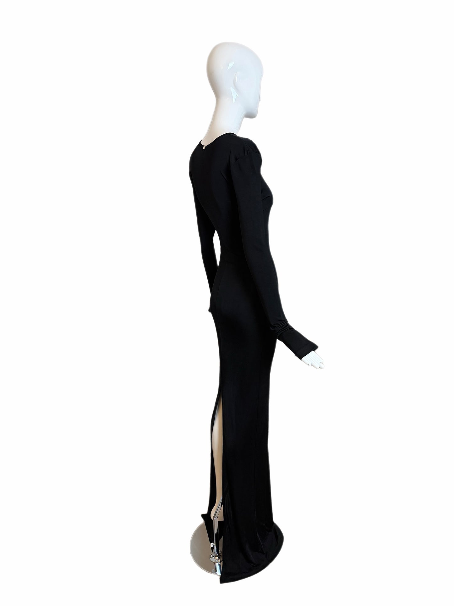 GUCCI by TOM FORD 2002 Vintage Slinky Body Hugging Extra Long Gown