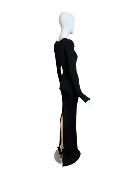 GUCCI by TOM FORD 2002 Vintage Slinky Body Hugging Extra Long Gown