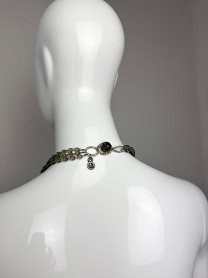 GIORGIO ARMANI 2005 Vintage Runway Star Layered Necklace