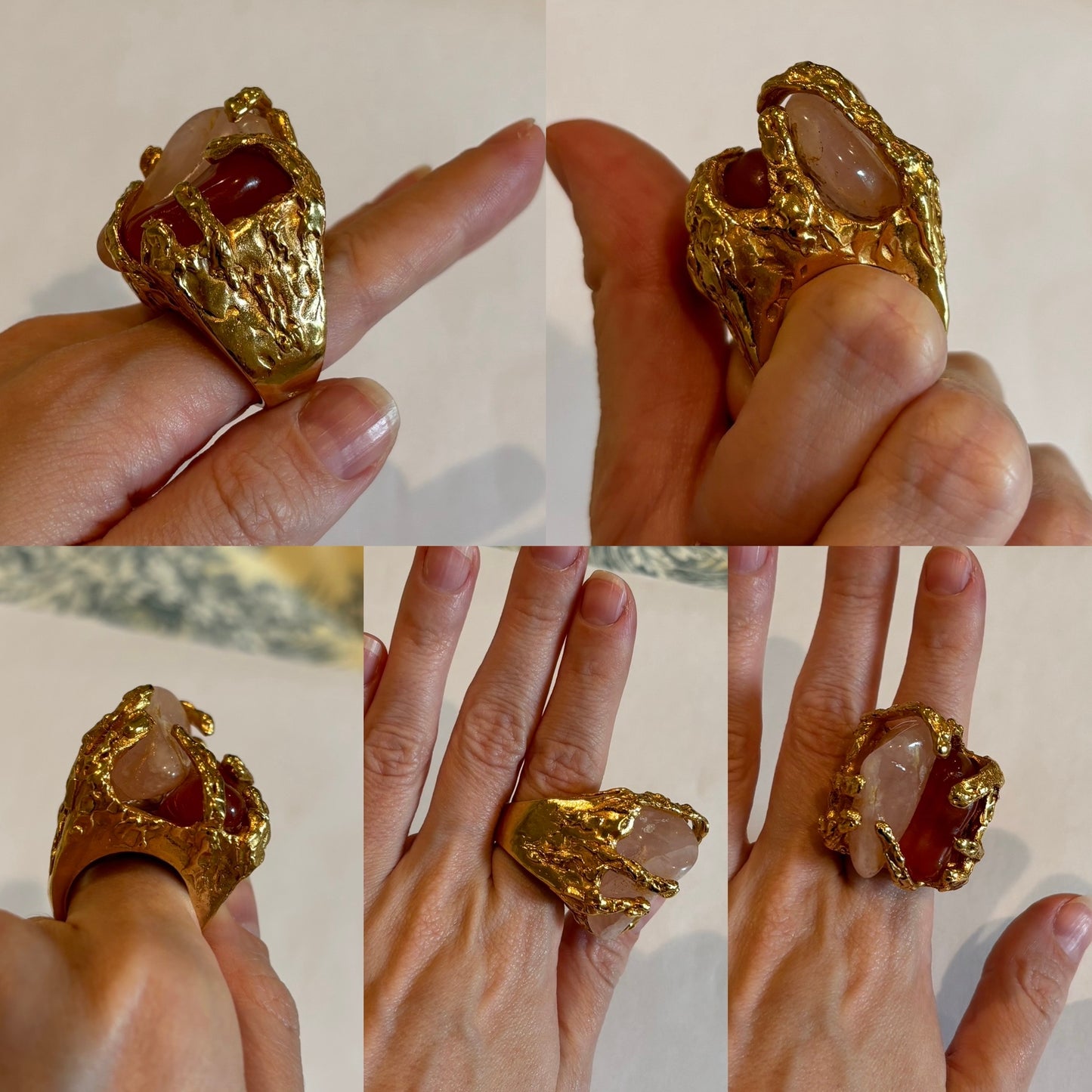 YVES SAINT LAURENT YSL 2010 Vintage Cocktail Ring