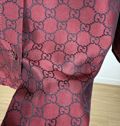 GUCCI by TOM FORD 1998 Vintage Burgundy Red Shirt