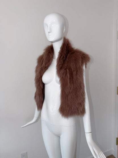 *USA ONLY* FAYCAL AMOR PLEIN SUD Vintage Fur Vest