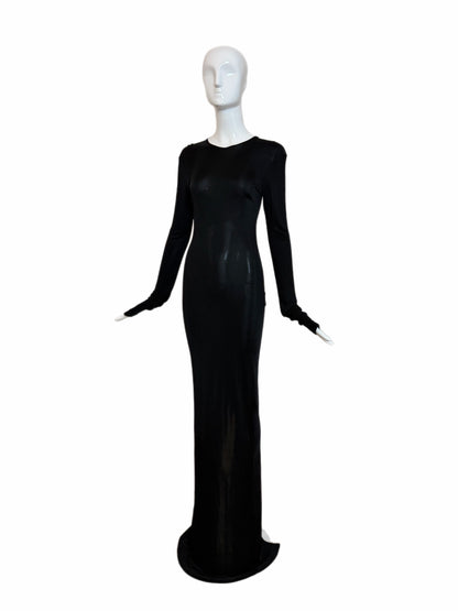 GUCCI by TOM FORD 2002 Vintage Slinky Body Hugging Extra Long Gown
