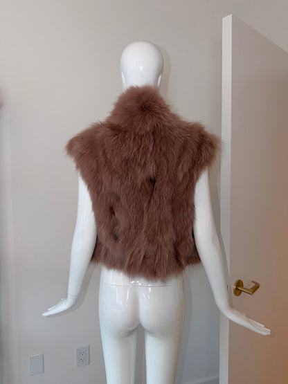 *USA ONLY* FAYCAL AMOR PLEIN SUD Vintage Fur Vest