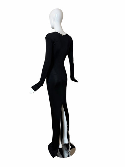 GUCCI by TOM FORD 2002 Vintage Slinky Body Hugging Extra Long Gown