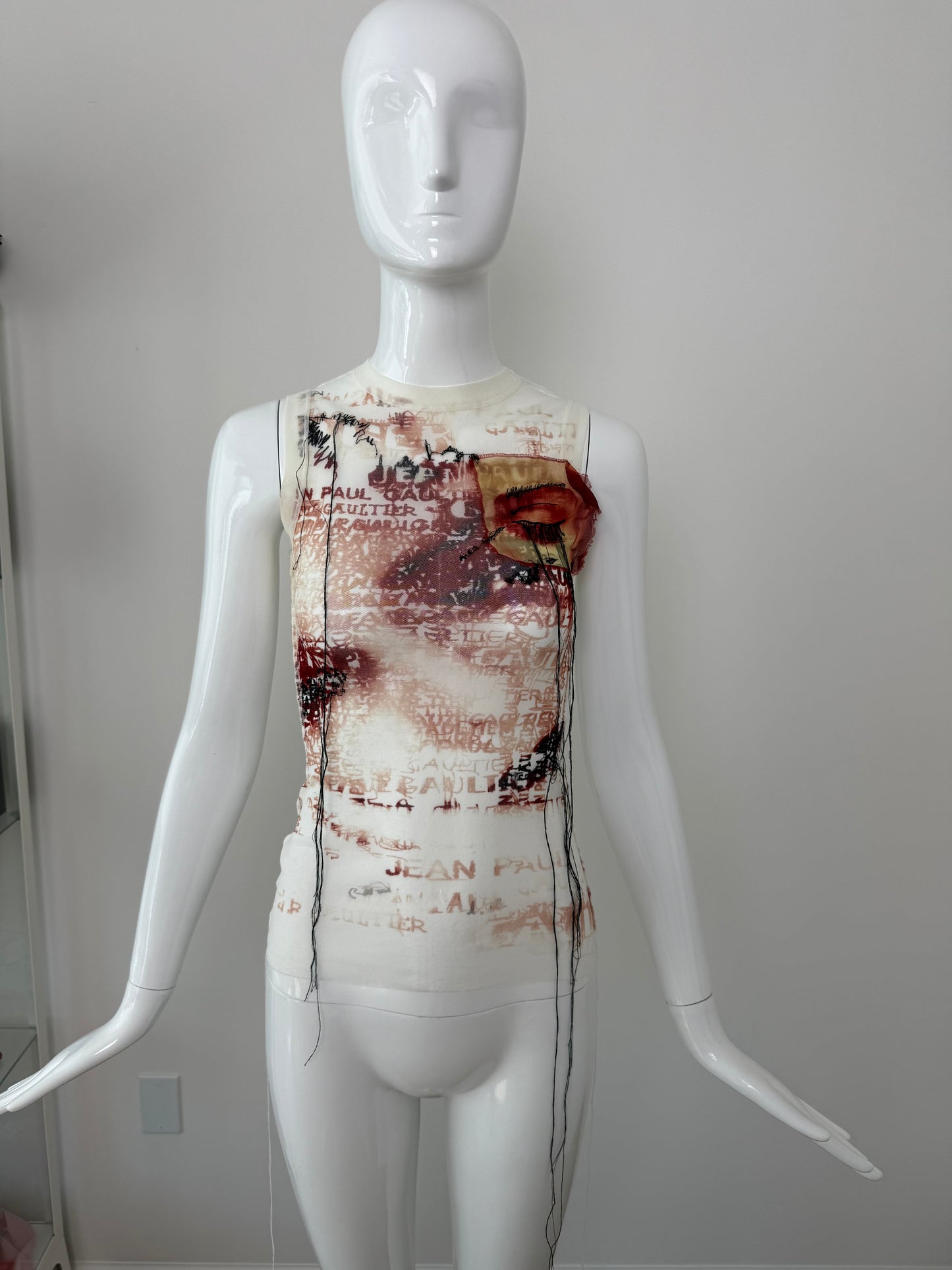 JEAN PAUL GAULTIER 2002 Vintage Mesh Tank Top