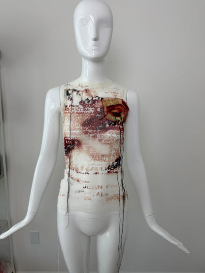 JEAN PAUL GAULTIER 2002 Vintage Mesh Tank Top