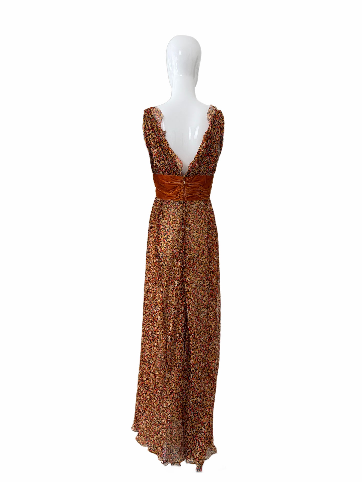 OSCAR DE LA RENTA 2006 Vintage Silk Chiffon Gown