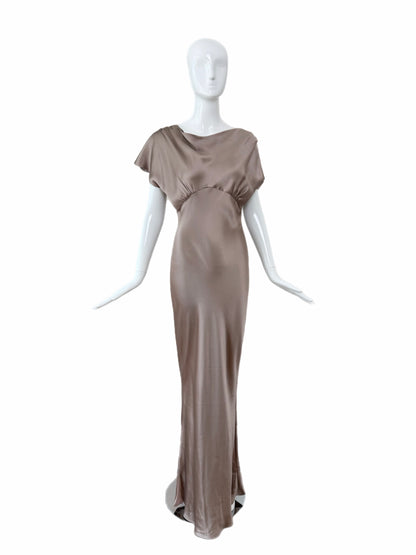 MARIA GRACHVOGEL Vintage Mauve Silk Evening Gown