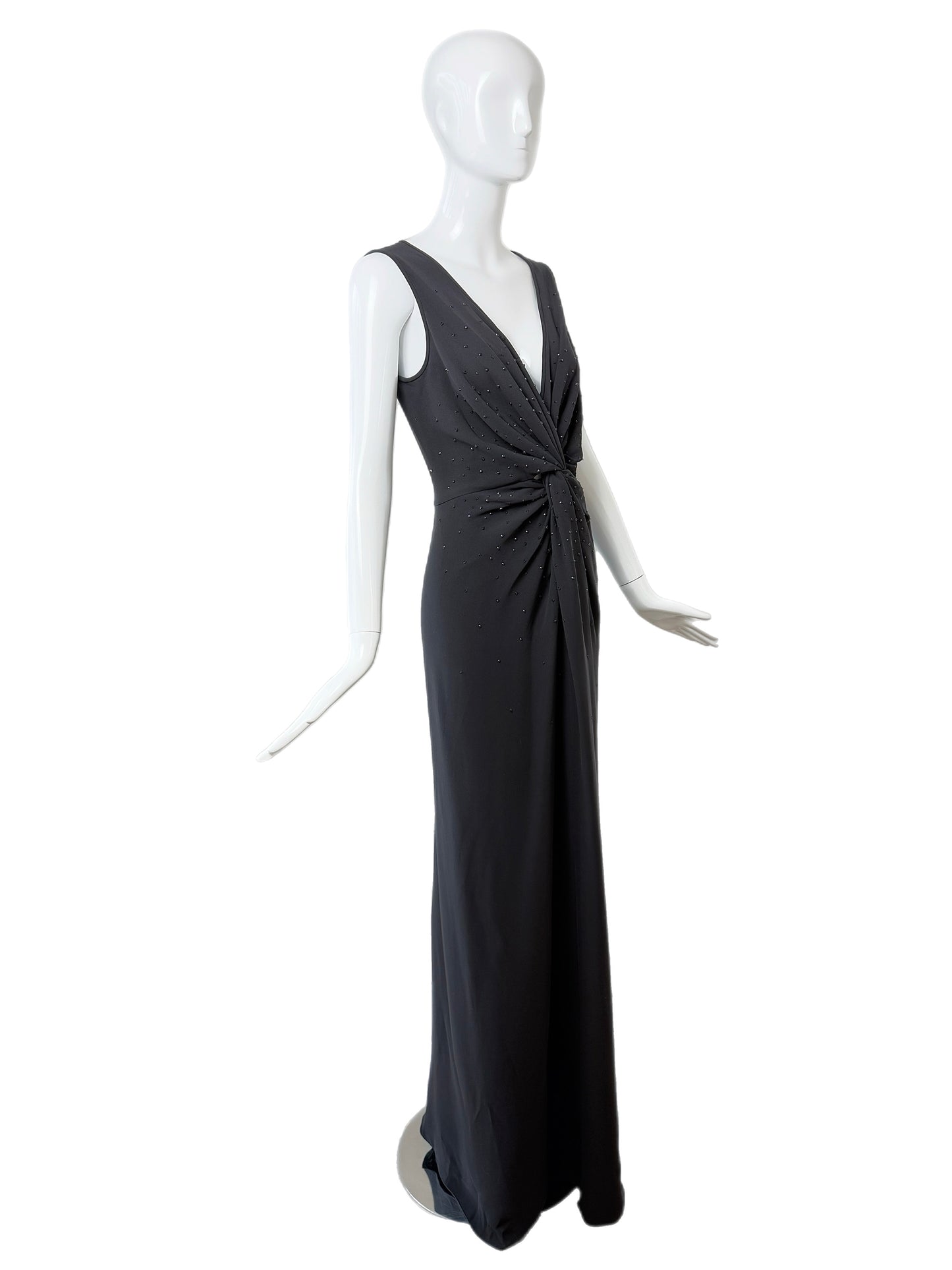 ARMANI COLLEZIONI 2011 Vintage Silk Embellished Evening Gown