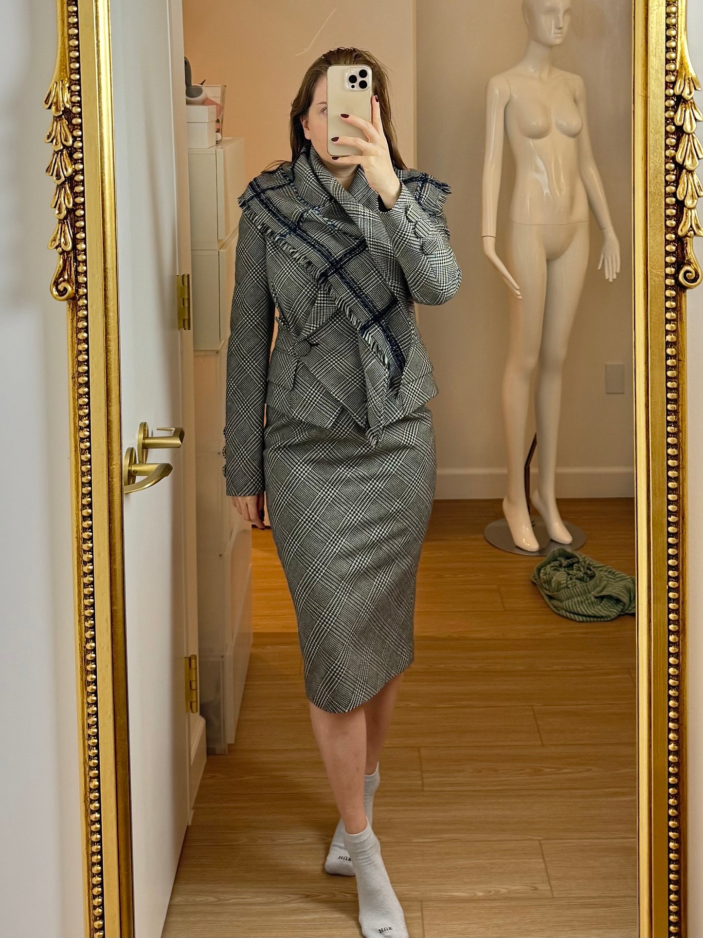 GIANFRANCO FERRE 90's Vintage 3 Piece Skirt Suit Set Ensemble
