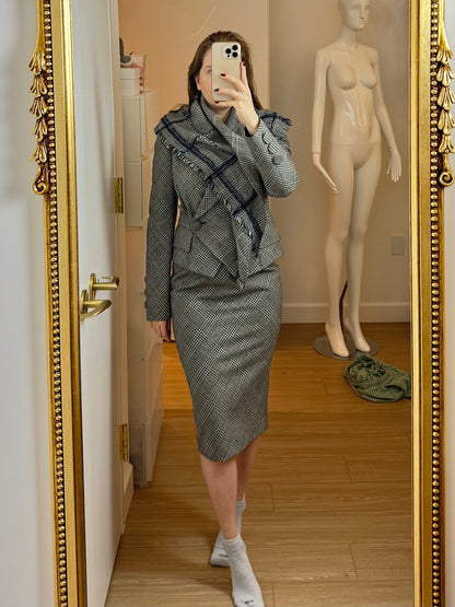 GIANFRANCO FERRE 90's Vintage 3 Piece Skirt Suit Set Ensemble
