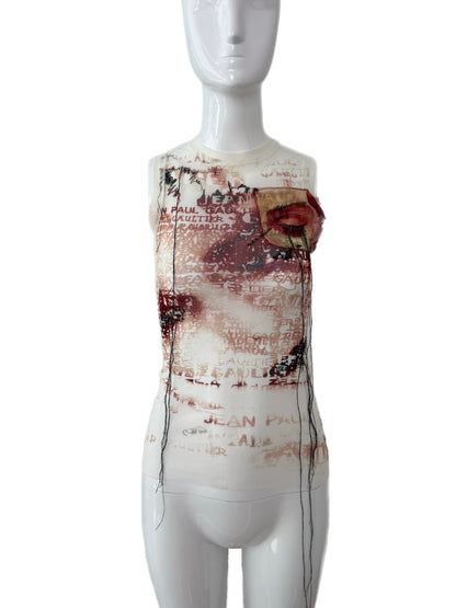 JEAN PAUL GAULTIER 2002 Vintage Mesh Tank Top