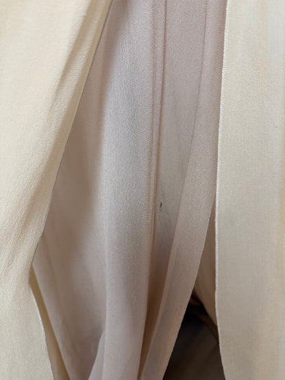 ROBERTO CAVALLI 2012 Silk Chiffon Tan Embellished Grecian Gown w. Slit