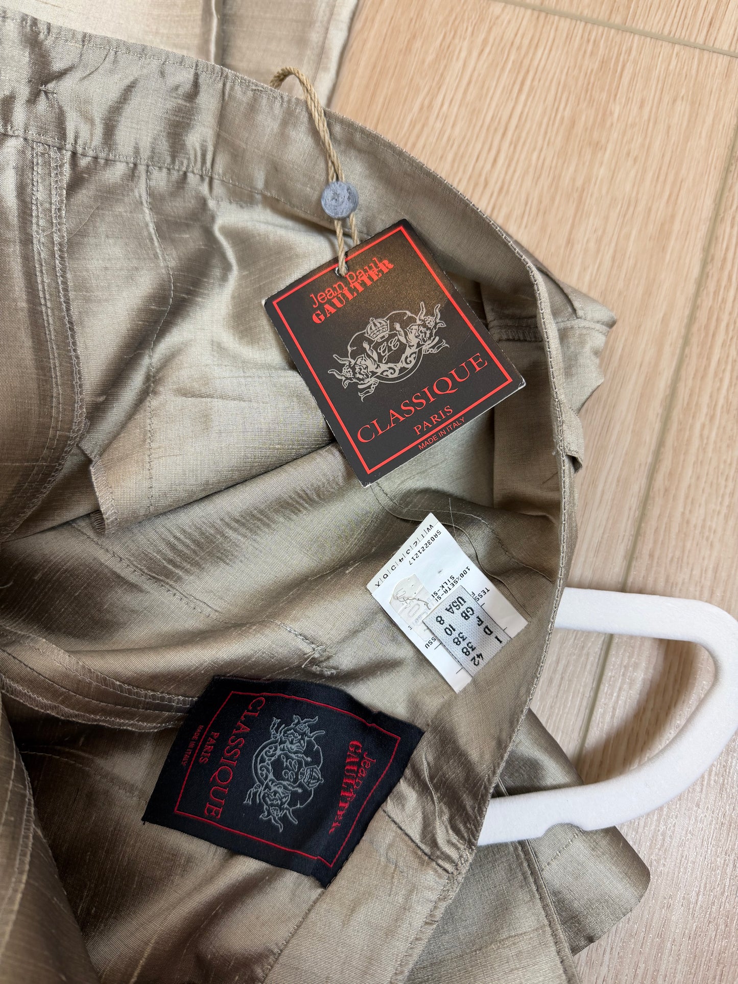 JEAN PAUL GAULTIER 90's Vintage Silk Double Breasted Pantsuit