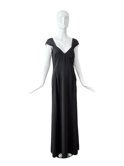 VALENTINO Vintage Black Evening Gown