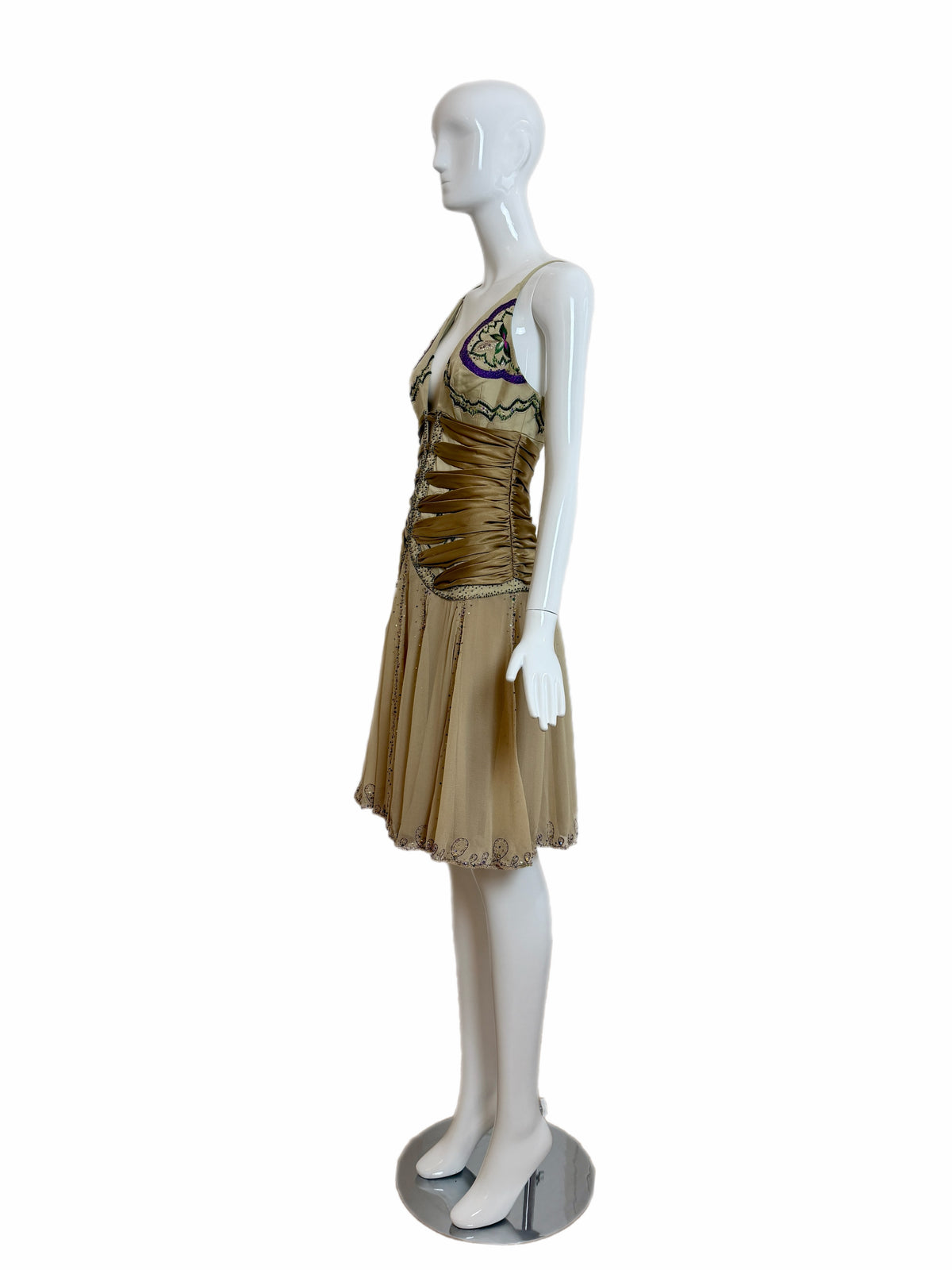 Mandalay Y2K Vintage Iconic Ruched Embellished Cocktail Dress