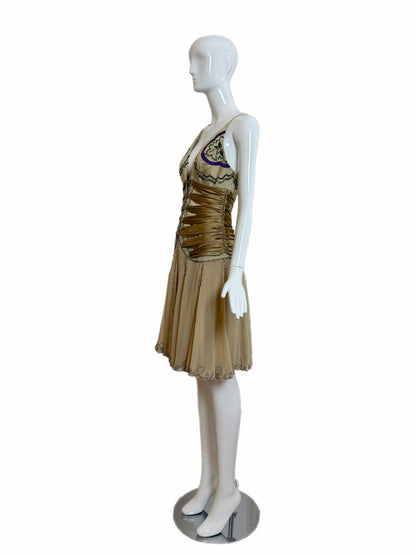 Mandalay Y2K Vintage Iconic Ruched Embellished Cocktail Dress