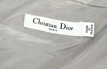 DIOR by JOHN GALLIANO 2010 Vintage Runway Silk Grey Ruffle Dress