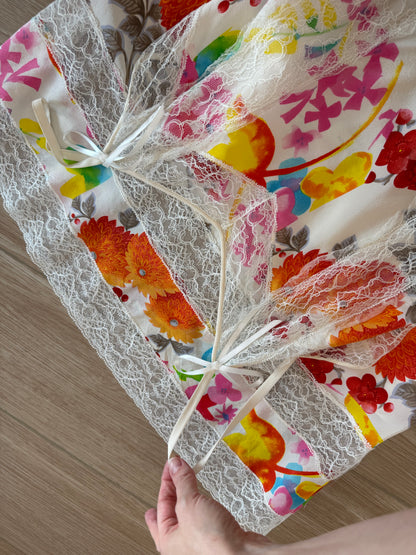 DIOR by JOHN GALLIANO 2006 Vintage Silk Lace Floral Midi Dress