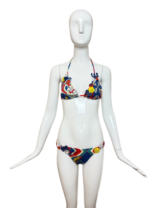 JOHN GALLIANO 2000's Vintage 2 Piece Bikini Bathing Suit