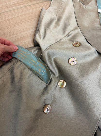JEAN PAUL GAULTIER 90's Vintage Silk Double Breasted Pantsuit