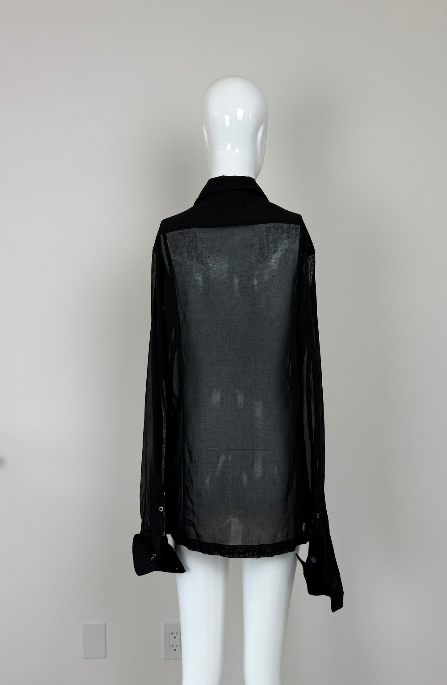 GUCCI by TOM FORD 1997 Vintage Runway Black Shirt