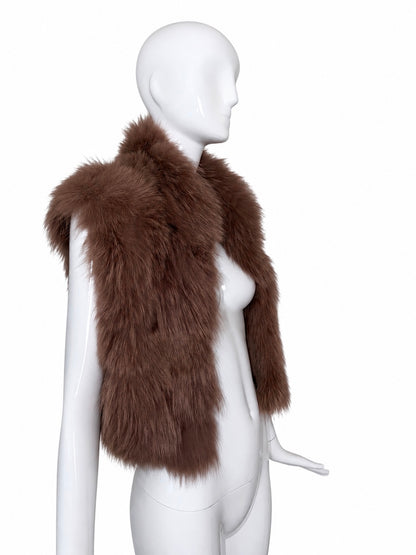 *USA ONLY* FAYCAL AMOR PLEIN SUD Vintage Fur Vest