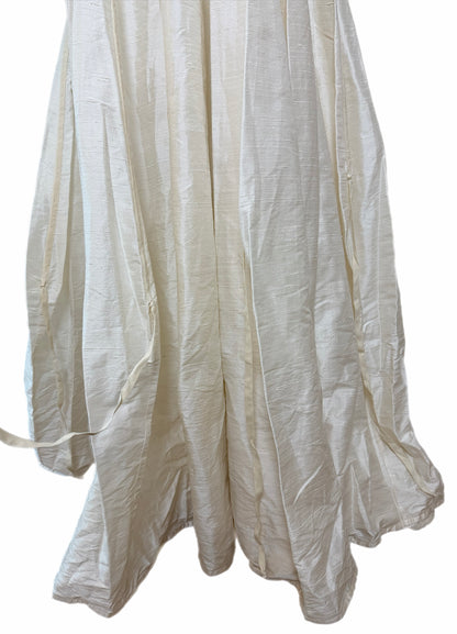 KAAT TILLEY 90's Vintage Ivory Silk Long Sleeve Bridal Gown