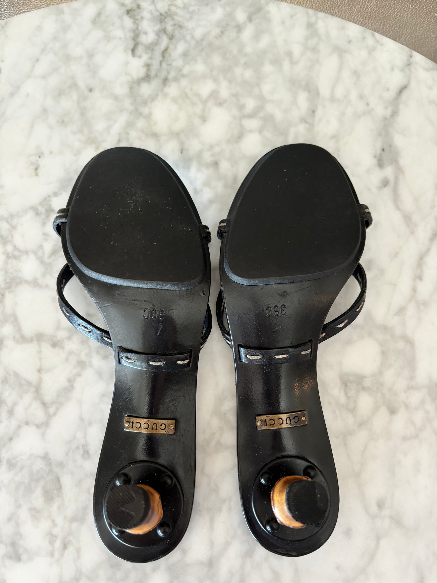 GUCCI by TOM FORD 2002 Vintage Bamboo Sandals