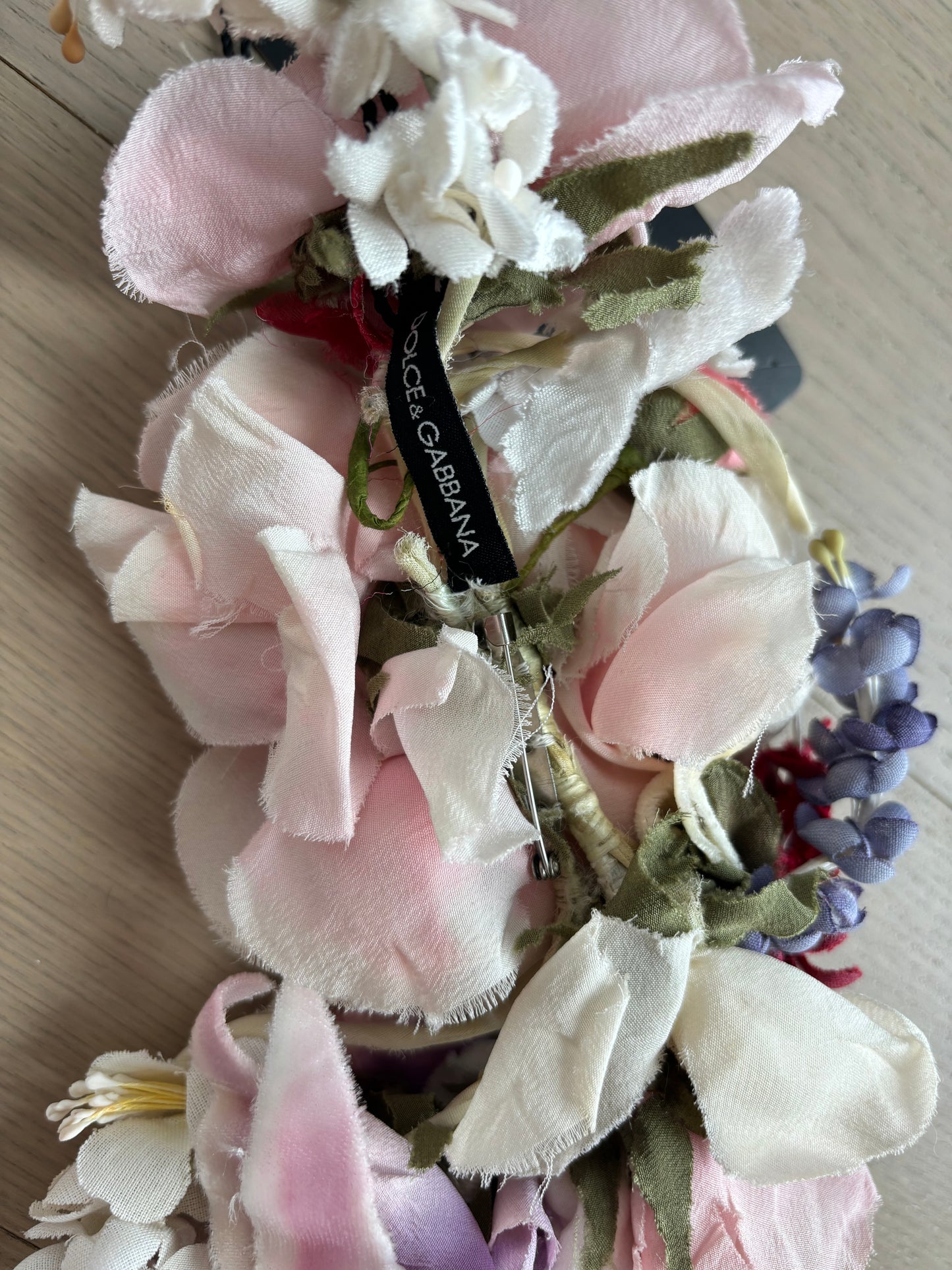 DOLCE & GABBANA Vintage Silk Floral Pin