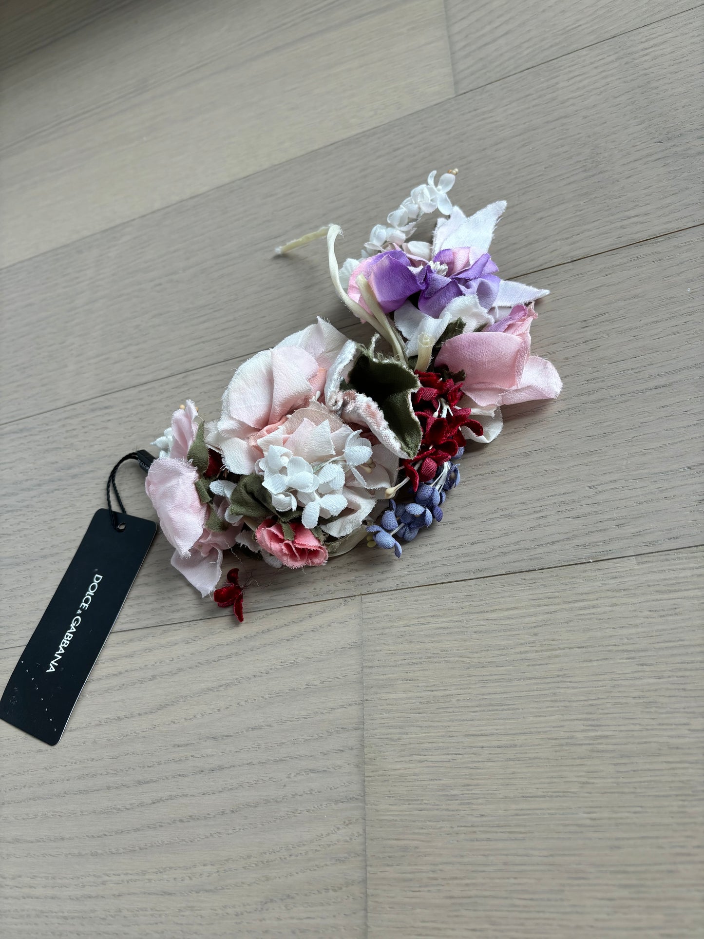 DOLCE & GABBANA Vintage Silk Floral Pin