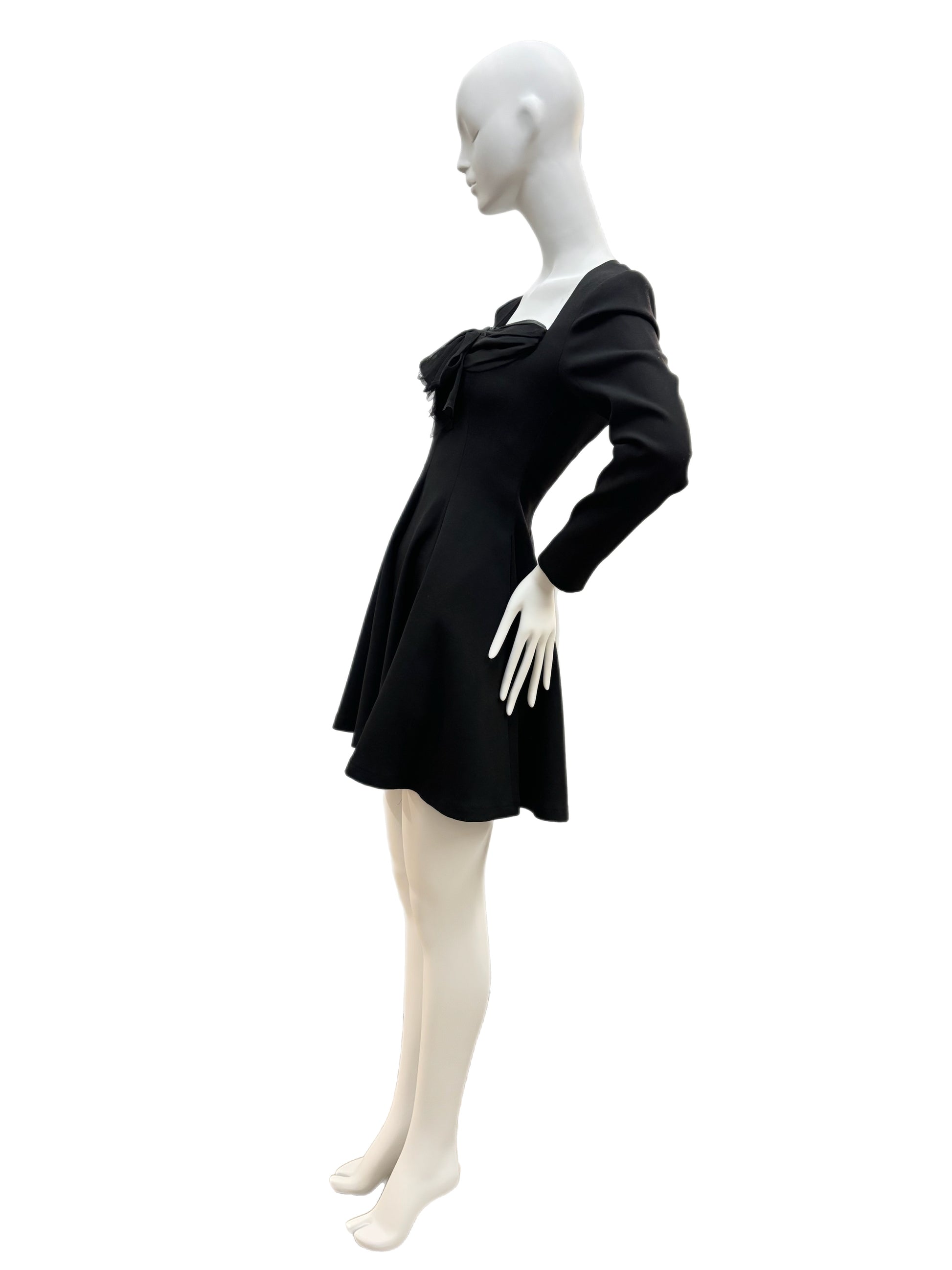black vintage Angelo tarlazzi dress