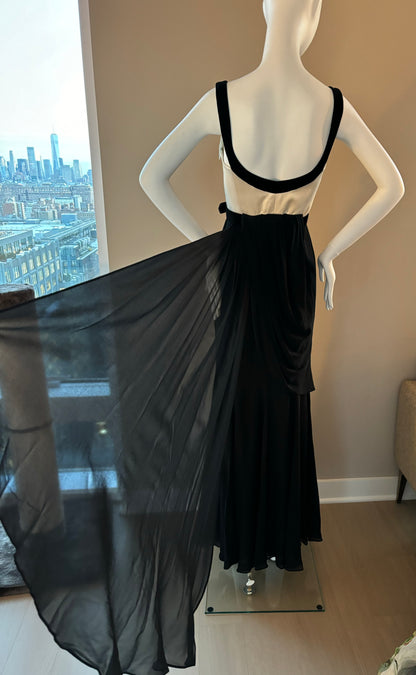 ESCADA Belted Corset Gown