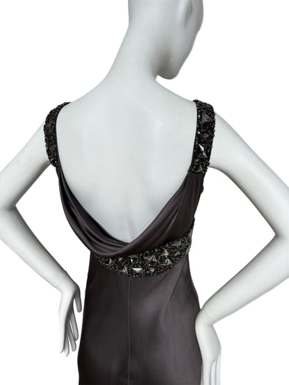 MONIQUE LHUILLIER Silk Embellished Gown