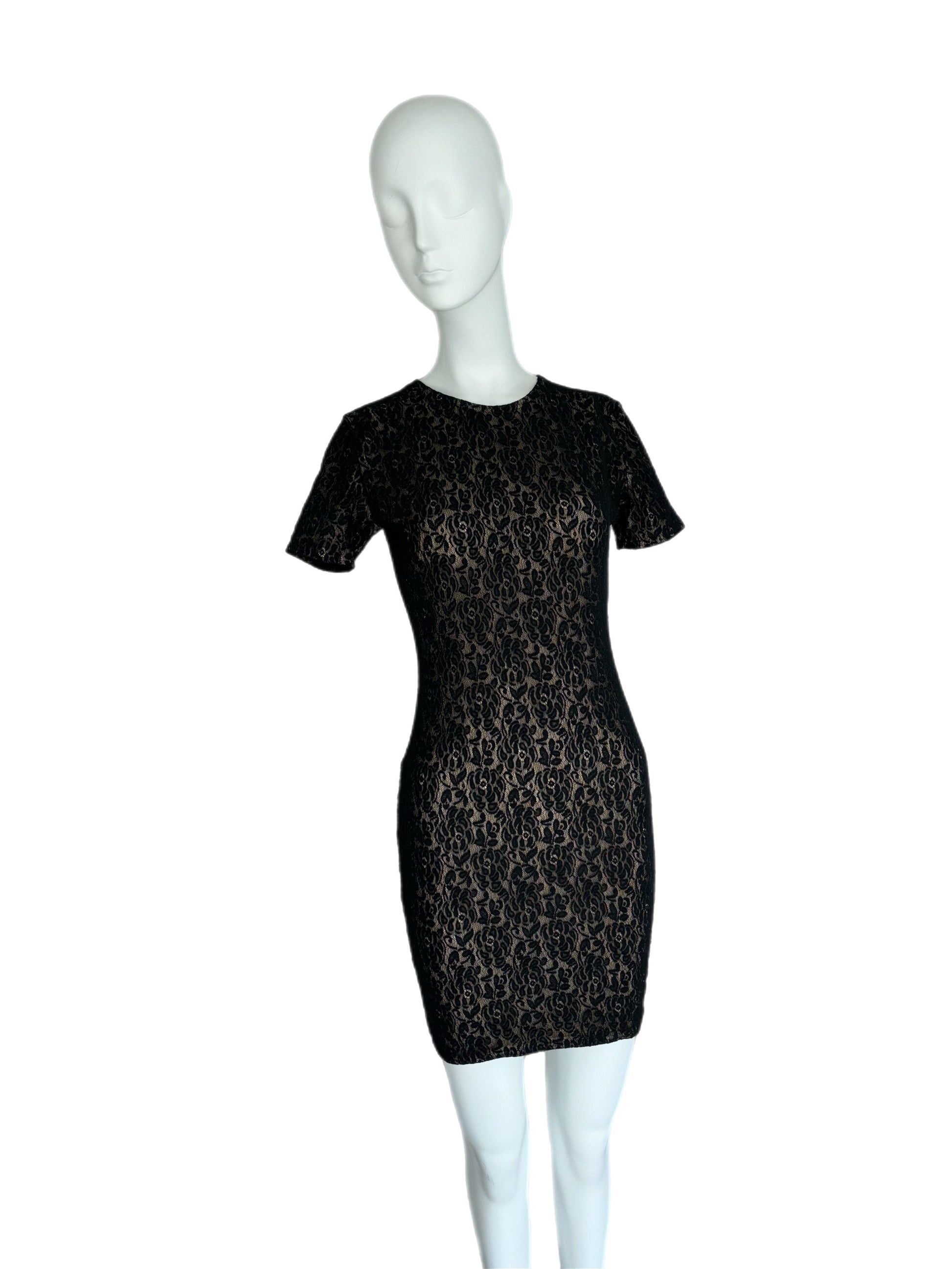 vintage Michael Kors collection 1992 vintage lace runway mini dress