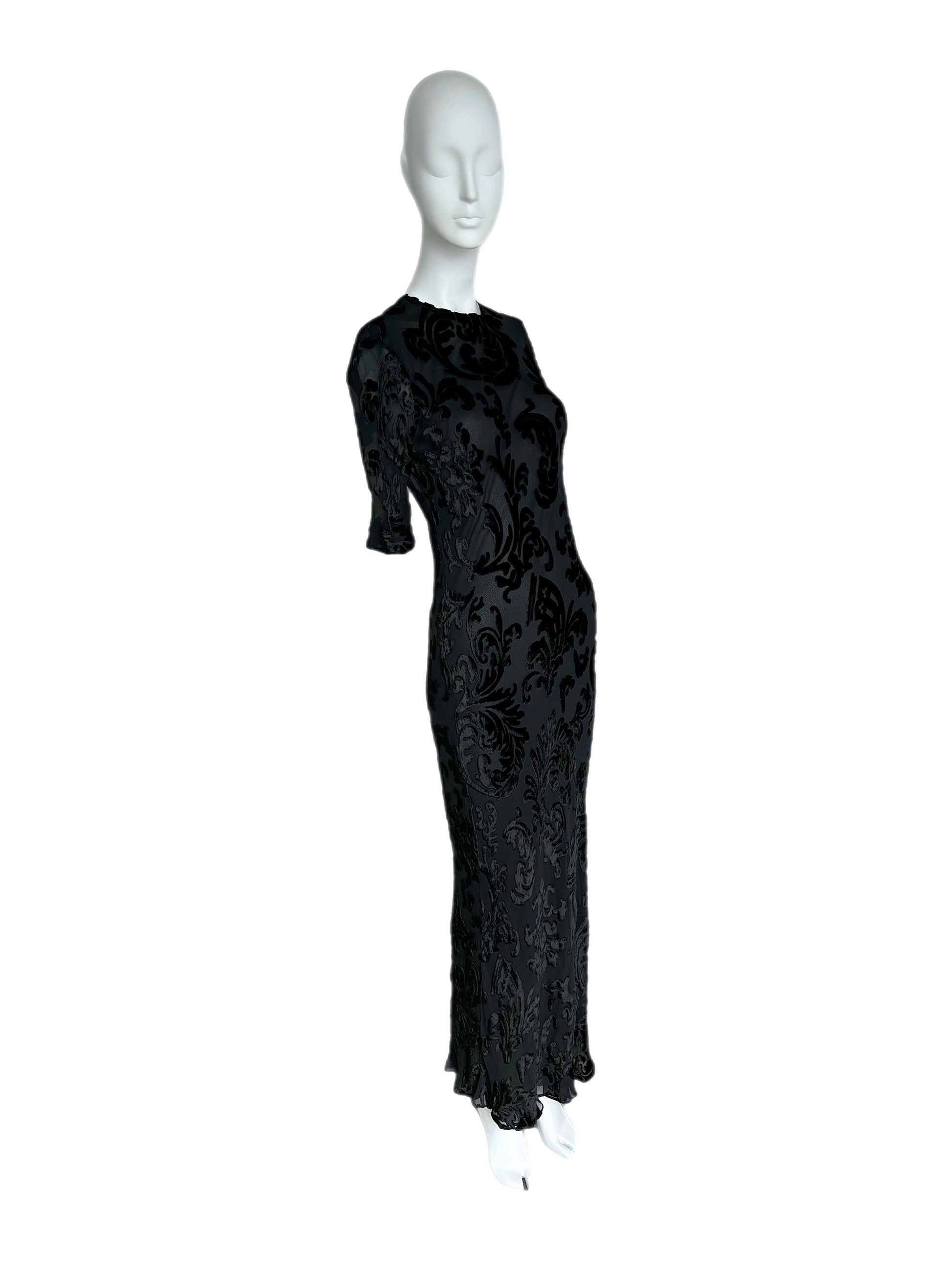 90's vintage Calvin Klein evening gown maxi dress
