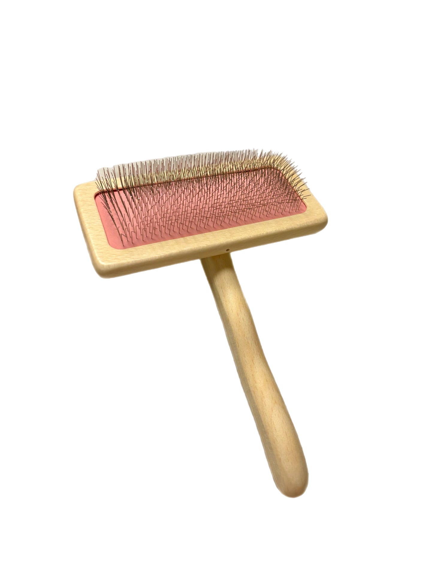 Pink Wood Slicker Brush
