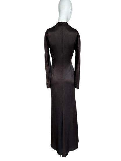 DIOR by JOHN GALLIANO 2009 Vintage Espresso Evening Gown