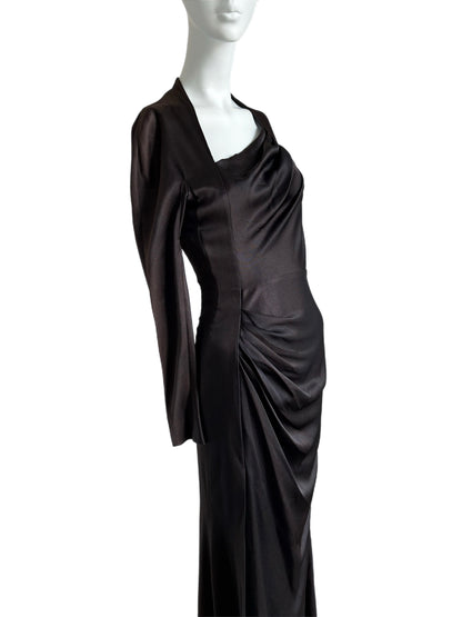 DIOR by JOHN GALLIANO 2009 Vintage Espresso Evening Gown