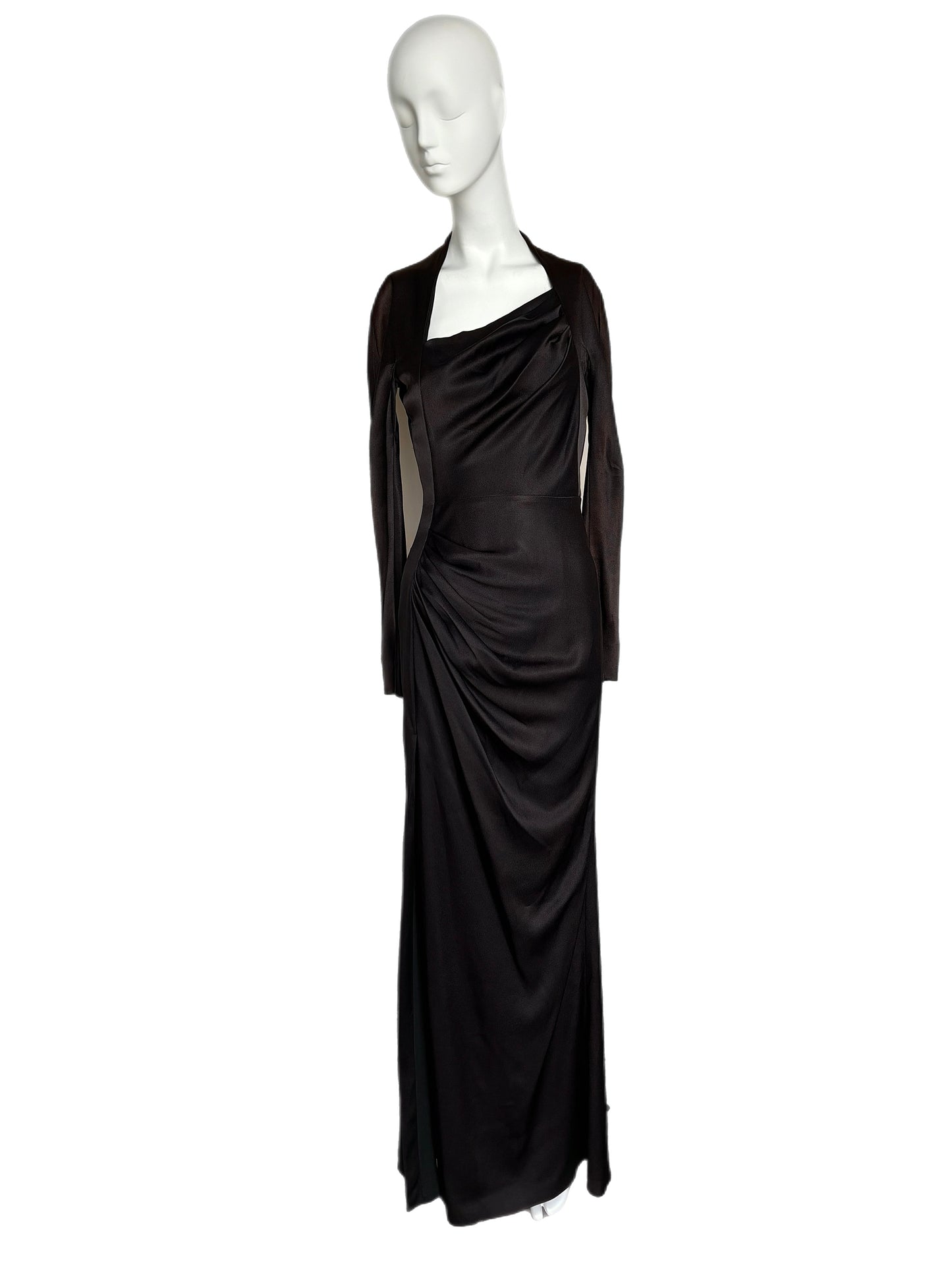 DIOR by JOHN GALLIANO 2009 Vintage Espresso Evening Gown