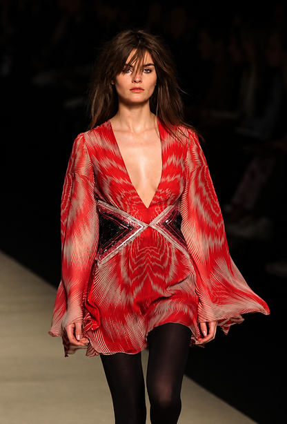 MISSONI 2003 Vintage Runway Silk Embellished Halter Neck Mini Dress