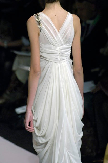 VERA WANG 2006 Vintage Runway Grecian Gown